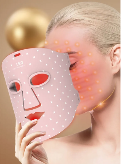 Silicone LED Light Therapy Face &amp; Neck Mask