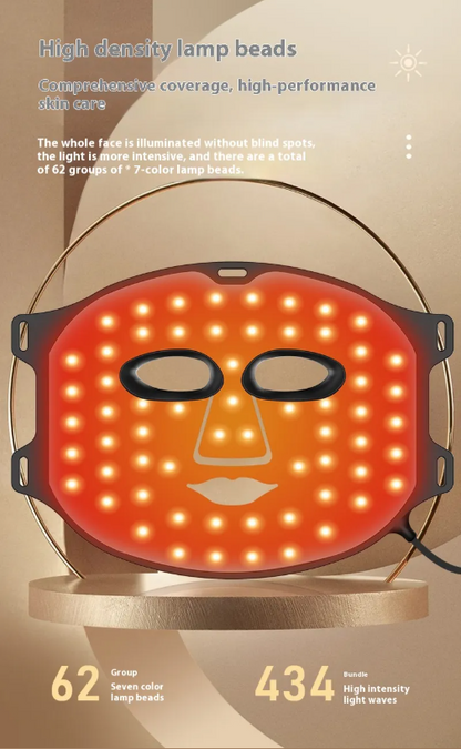 Silicone LED Light Therapy Face &amp; Neck Mask