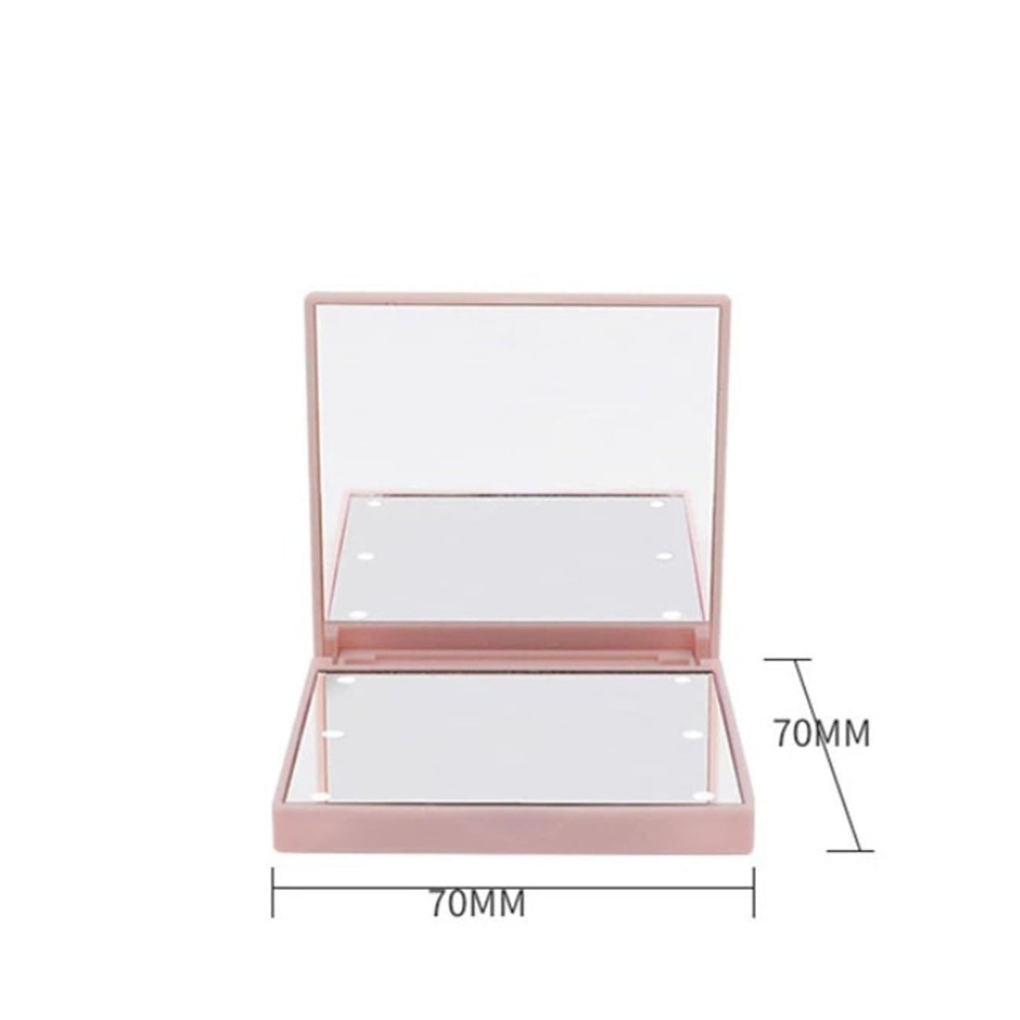 Portable LED Makeup Mirror, Foldable & Double-Sided