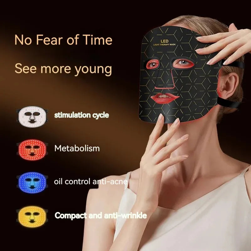 Photon Beauty Mask Rechargeable LED Facial Therapy for Clear &amp; Firm Skin