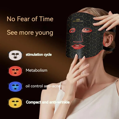 Photon Beauty Mask Rechargeable LED Facial Therapy for Clear &amp; Firm Skin