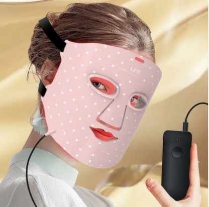 Silicone LED Light Therapy Face &amp; Neck Mask