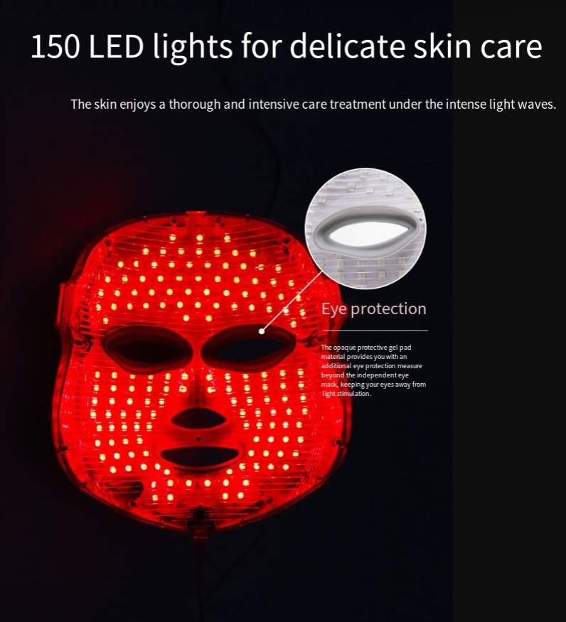7-Color LED Beauty Mask – Light Therapy Facial Mask for At-Home Skincare