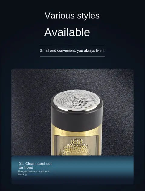 Mini Electric Shaver - Rechargeable Travel Size