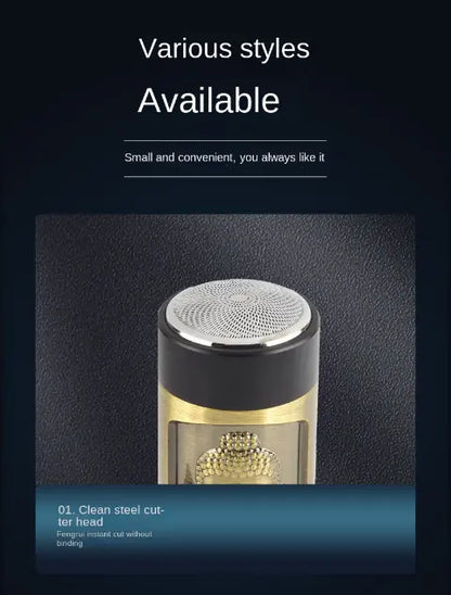 Mini Electric Shaver - Rechargeable Travel Size