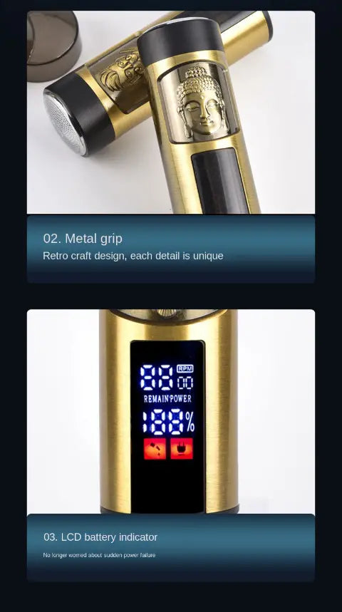 Mini Electric Shaver - Rechargeable Travel Size